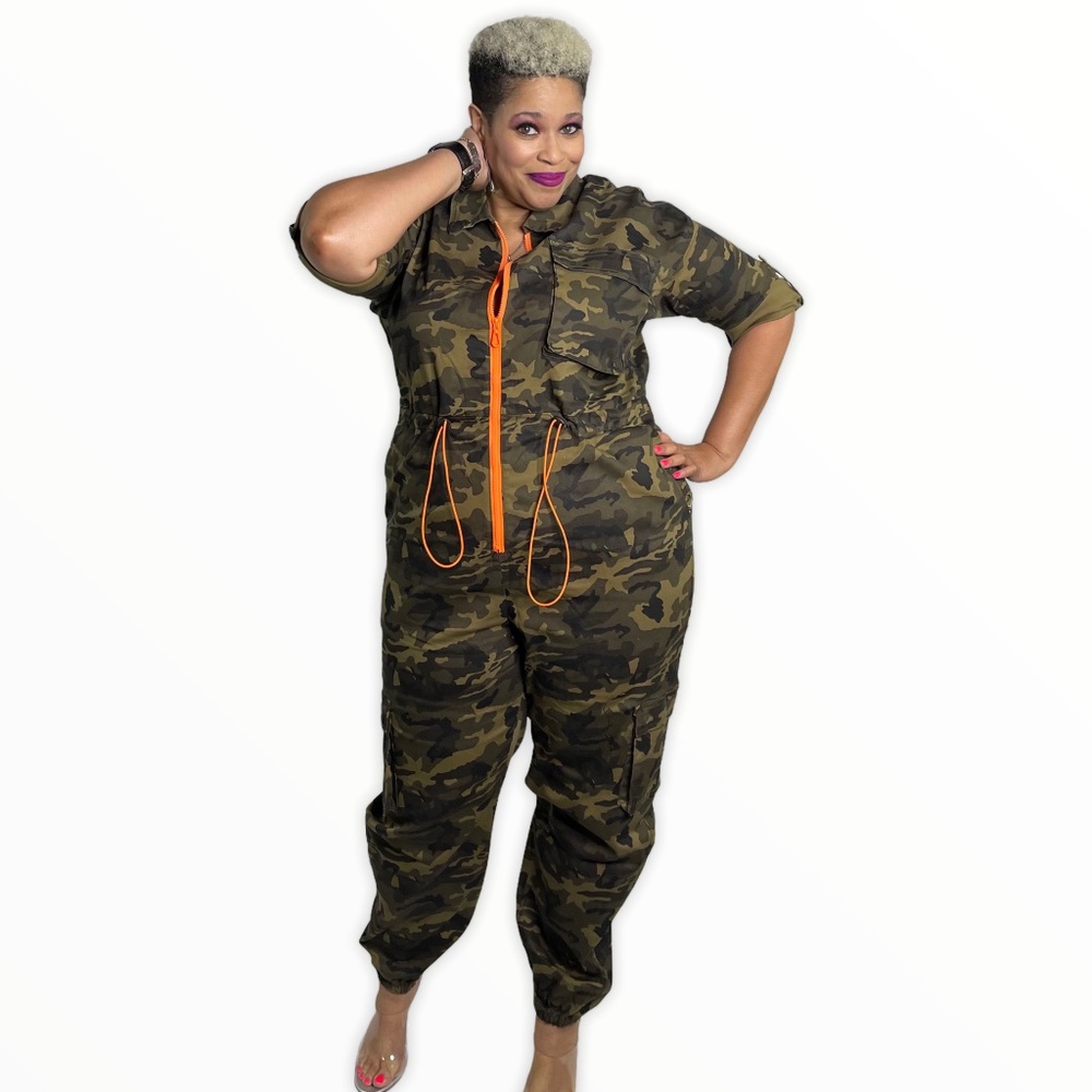UTILITY CAMO JUMPSUIT